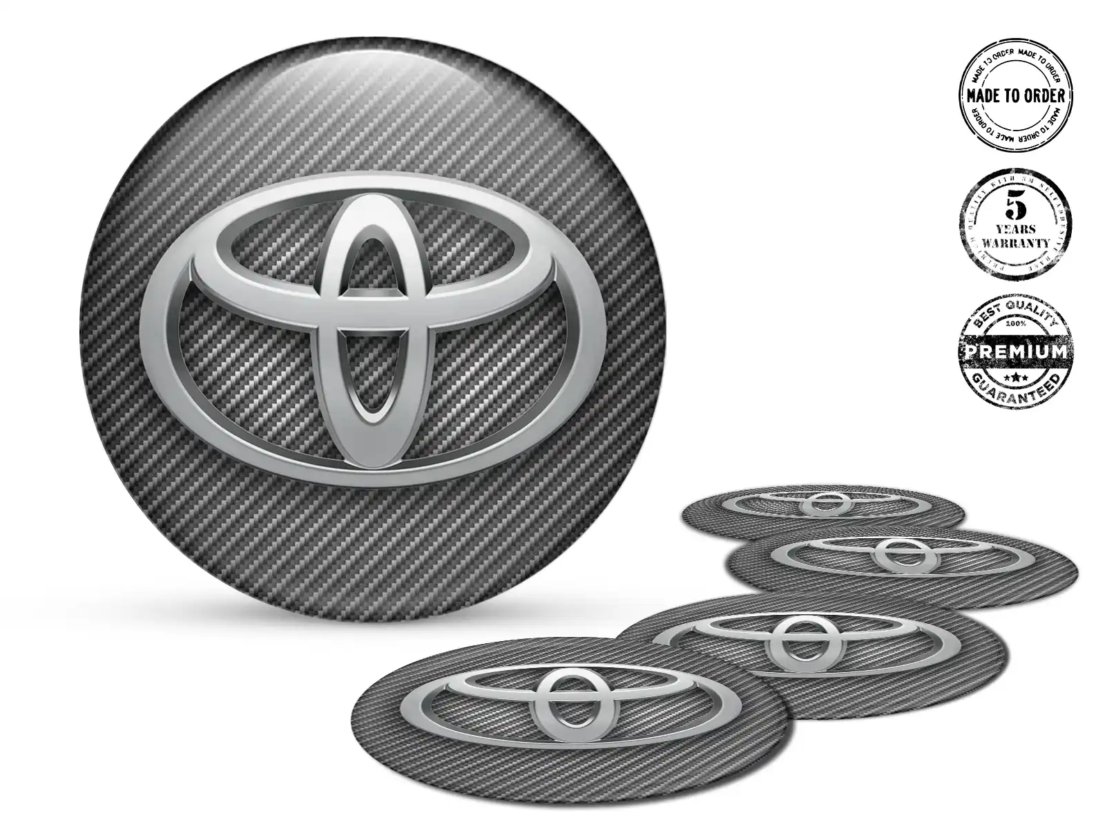 Toyota Pegatinas de Cúpula Personalizadas Etiquetas Estilo Pro